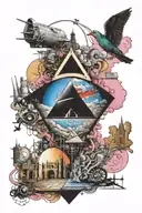 Pink Floyd album covers tattoo design idea