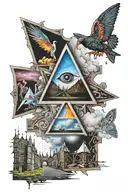 Pink Floyd album covers tattoo design idea
