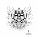 russian solider tattoo design idea