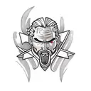 giant with witcher tattoo design idea