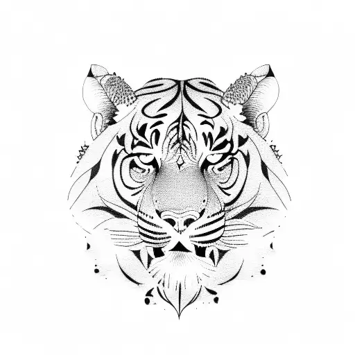 Tamil Tiger tattoo design idea