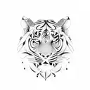 Tamil Tiger tattoo design idea