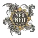 last name written tattoo design idea