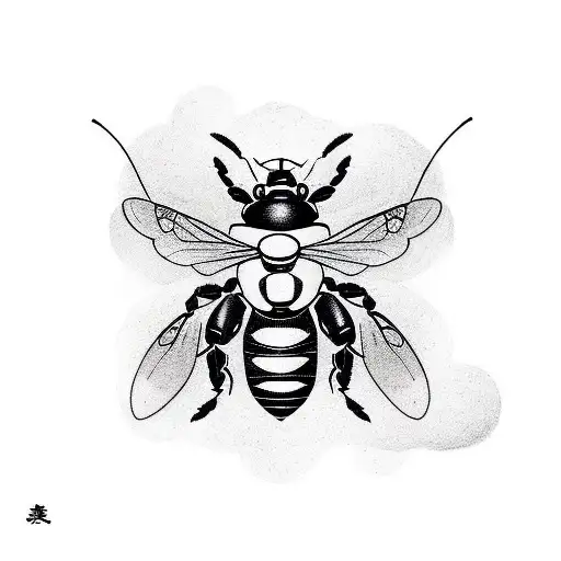cyborg Bee tattoo design idea