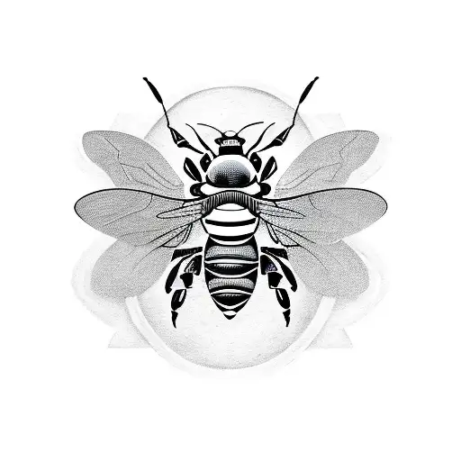 cyborg Bee tattoo design idea
