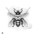 cyborg Bee tattoo design idea