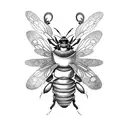 cyborg Bee tattoo design idea