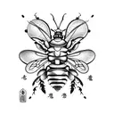 cyborg Bee tattoo design idea