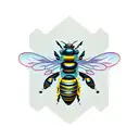 cyborg Bee tattoo design idea