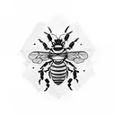 cyborg Bee tattoo design idea
