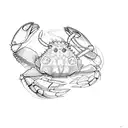 a crab tattoo design idea