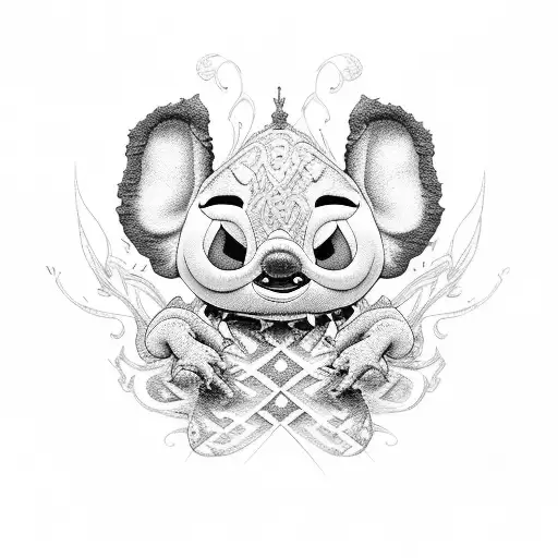 stich tattoo design idea