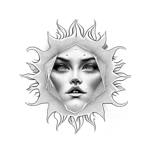 the sun always risee tattoo design idea