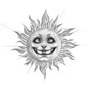 the sun always risee tattoo design idea