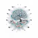 money tree tattoo design idea