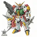 gundam tattoo design idea