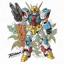 gundam tattoo design idea