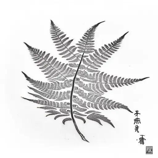 Fern Tree tattoo design idea