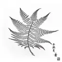 Fern Tree tattoo design idea
