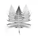 Fern Tree tattoo design idea