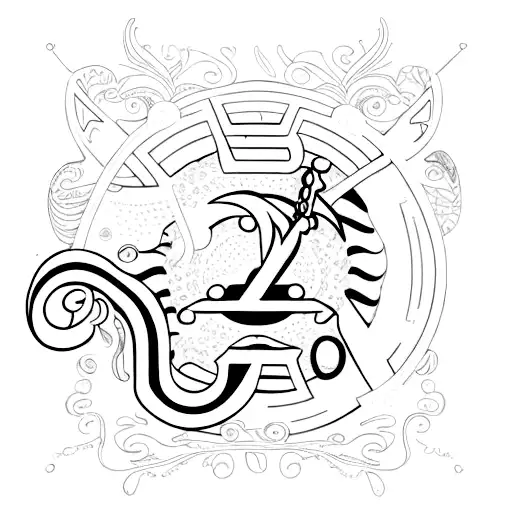 S & L alphabet with  tattoo design idea