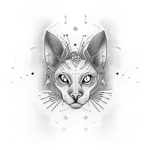 square tattoo placement of Doumas rainbow colored eyes looking at me tattoo design idea