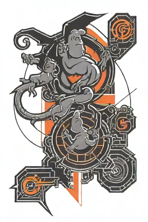 Ghostbusters logo tattoo design idea