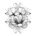 barbed wire and flowers  tattoo design idea