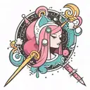 adventure time princess bubblegum tattoo design idea
