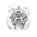 male sigma  tattoo design idea