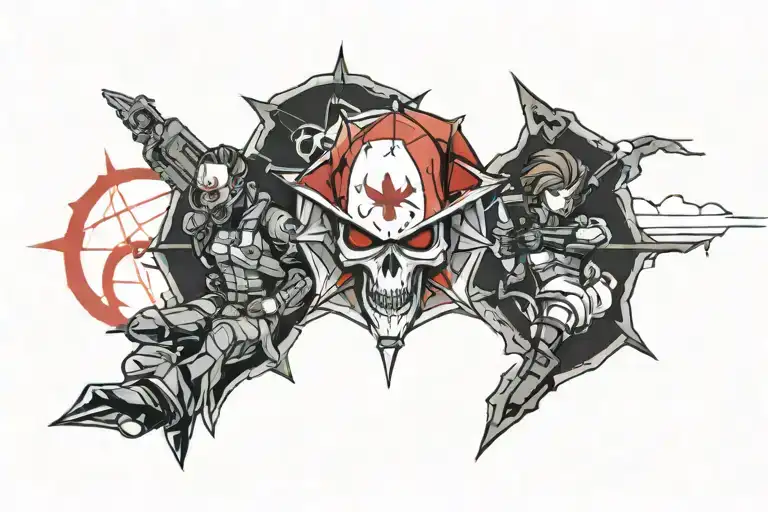 umbrella corp resident evil tattoo design idea