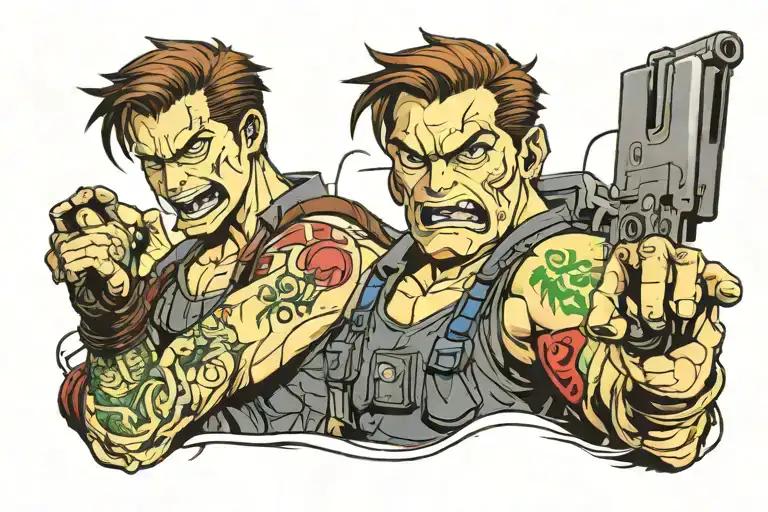 resident evil tattoo design idea