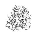 Vine tattoo design idea