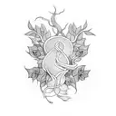 Vine tattoo design idea