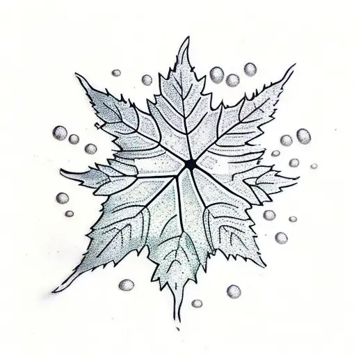 Maple Leaf tattoo design idea