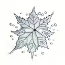 Maple Leaf tattoo design idea