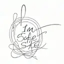I'm safe tattoo design idea