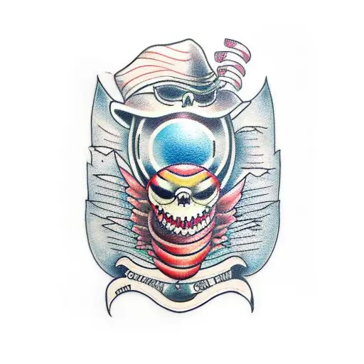 borboleta com cobra tattoo design idea