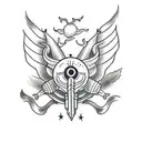 borboleta com cobra tattoo design idea