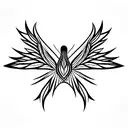pheonix  trapped inside mandala tattoo design idea