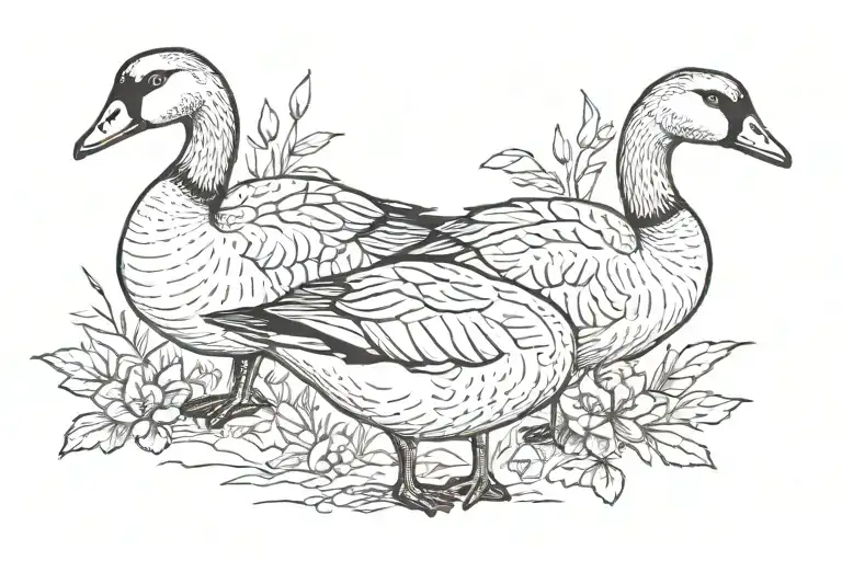 a geese meaningful my mom written tattoo design idea