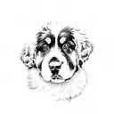 Bernese mountain dog tattoo design idea