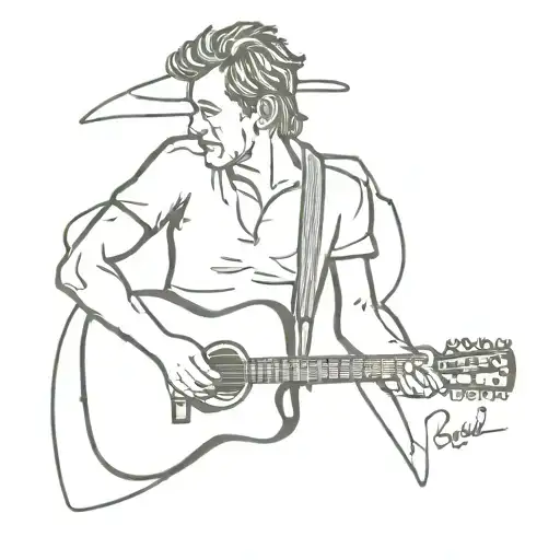 thunder road Bruce springsteen  tattoo design idea