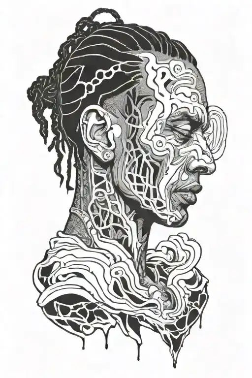 Travis Scott  tattoo design idea