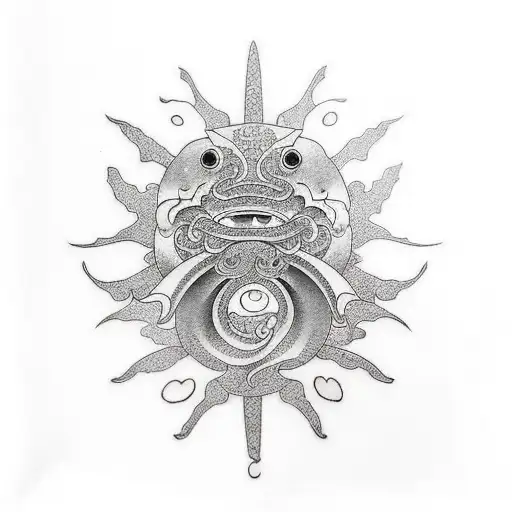 coi fish tattoo design idea