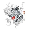 coi fish tattoo design idea