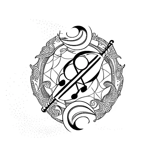 A traditional style tattoo of a classic microphone surrounded by waves, representing the client's passion for music and the beach. tattoo design idea