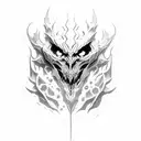 shadow fiend from game dota 2 stanislav gromov tattoo design idea