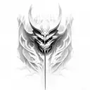 shadow fiend from game dota 2 stanislav gromov tattoo design idea