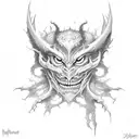 Shadow fiend  tattoo design idea